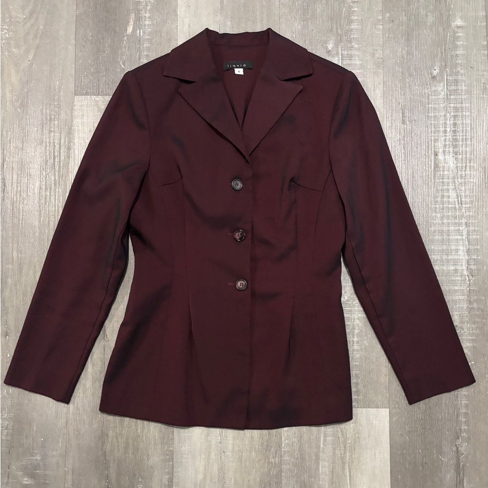Deep Plum Tailored Women's Blazer